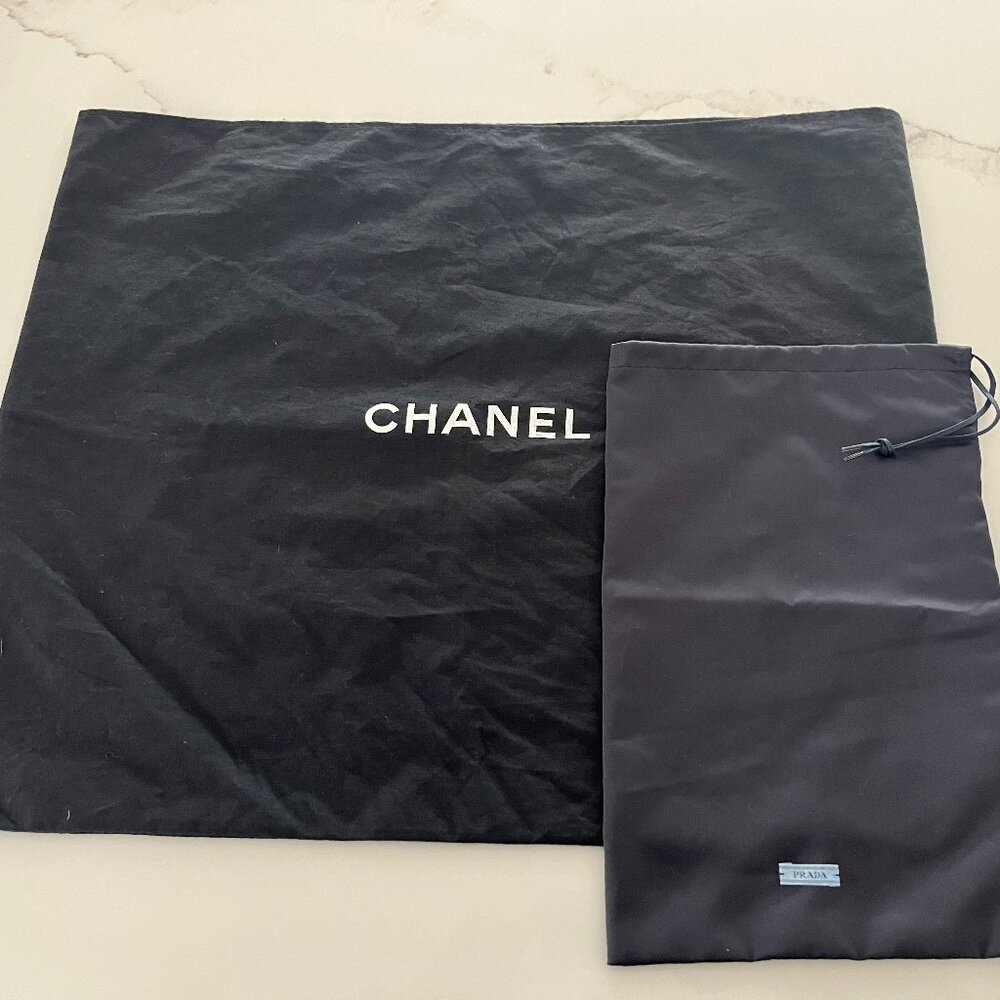 Lot of2 Designer Dust Bags Chanel Prada